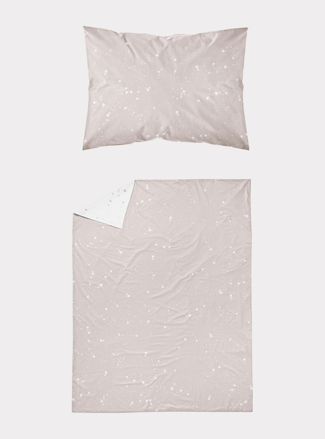 Set of Duvet cover + pillowcase Blush Pink Cosmos for Cradle