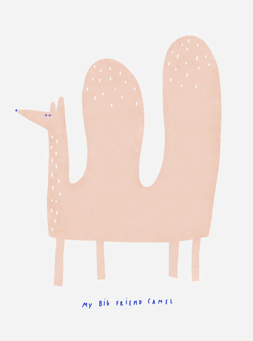 "My big friend Camel” Nude Print