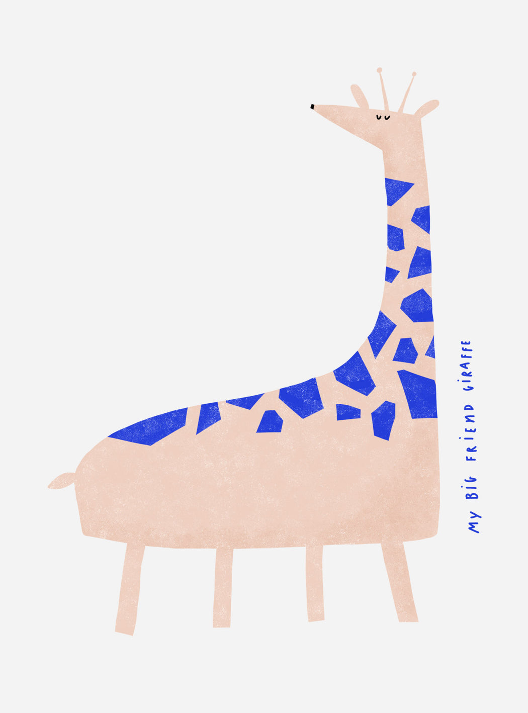 "My big friend Giraffe" Nude Print