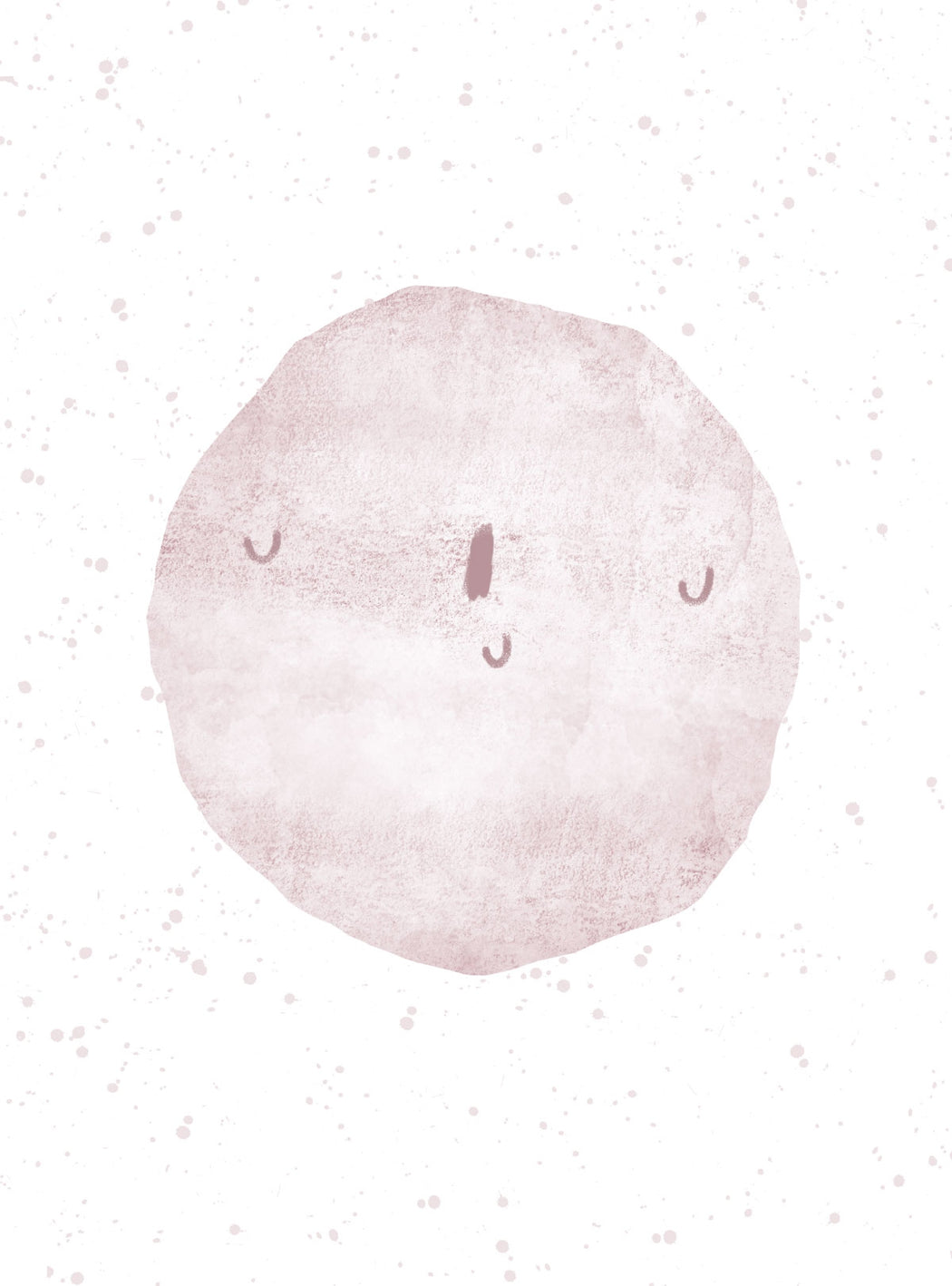 “Sleeping Moon” Pink Print