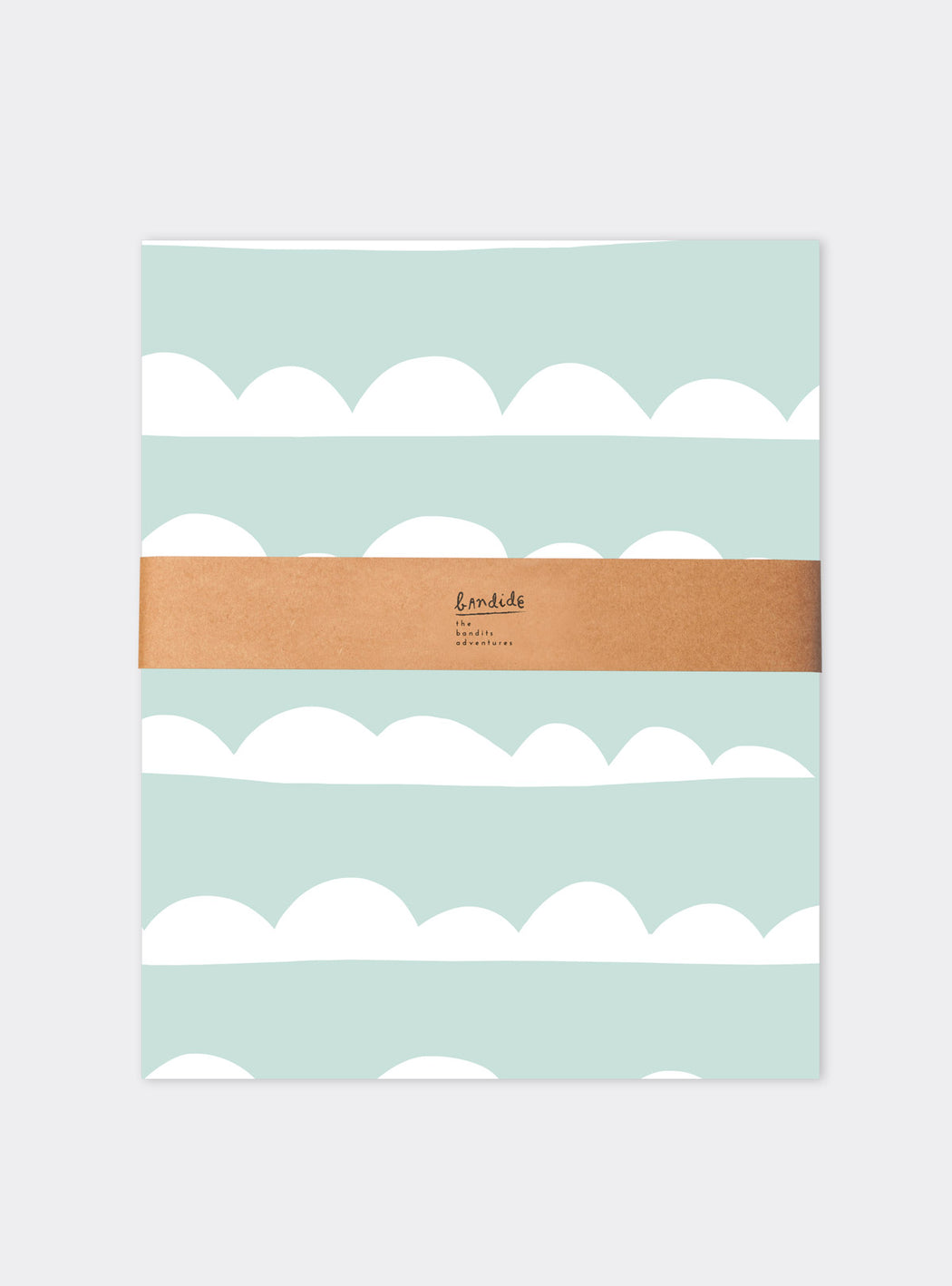 Set of Duvet cover + pillowcase  Mint Waves (90 cm bed)